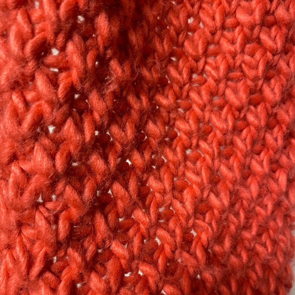 Red orange Infinity Scarf